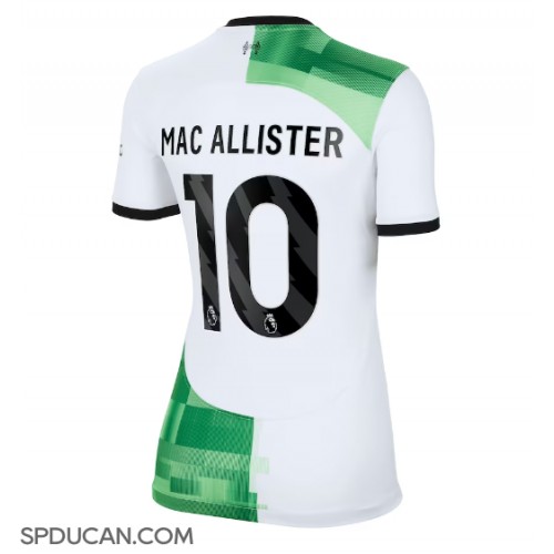 Zenski Nogometni Dres Liverpool Alexis Mac Allister #10 Gostujuci 2023-24 Kratak Rukav